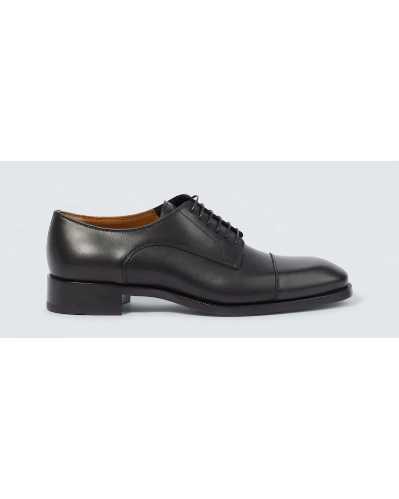 Christian Louboutin Stringate Derby Cortomale in pelle Nero