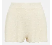 Shorts in bouclé di seta