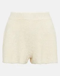 Loro Piana Shorts in bouclé di seta Neutro