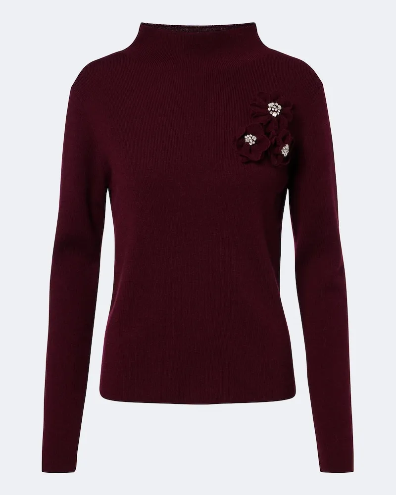 Jardin des Orangers Pullover in lana e cashmere Borgogna