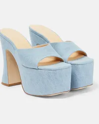 Magda Butrym Mules con plateau in denim Blu