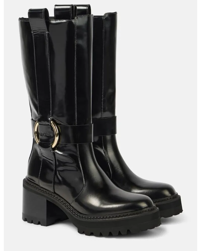 See by Chloé See By ChloÃ© Stivali New Ring 60 in pelle Nero