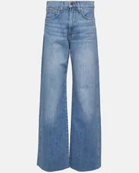 Veronica Beard Jeans a gamba larga Taylor a vita alta Blu