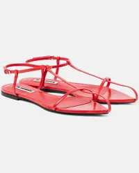 Jil Sander Sandali in pelle Rosso