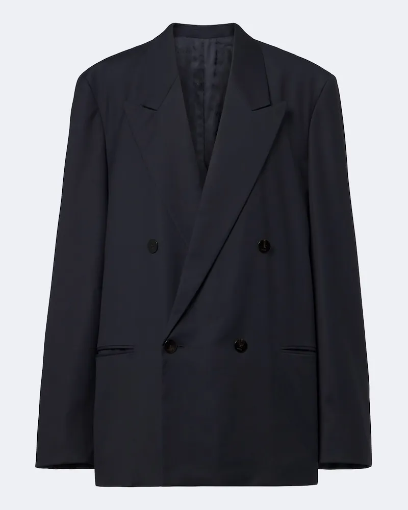 Gucci Blazer doppiopetto oversize in lana Blu