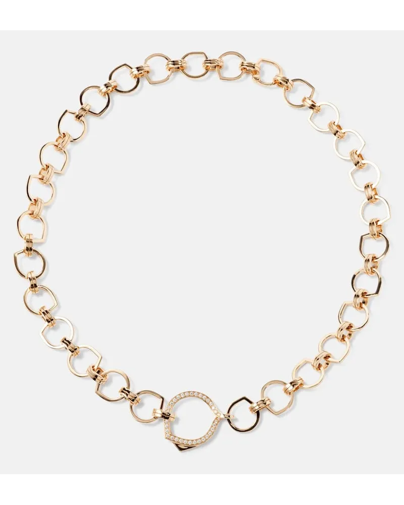 Repossi Collana Antifer in oro rosa 18kt con diamanti Oro