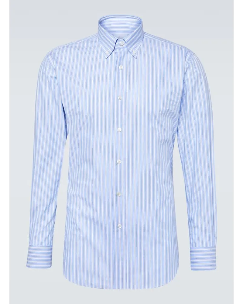 Brioni Camicia in cotone Blu