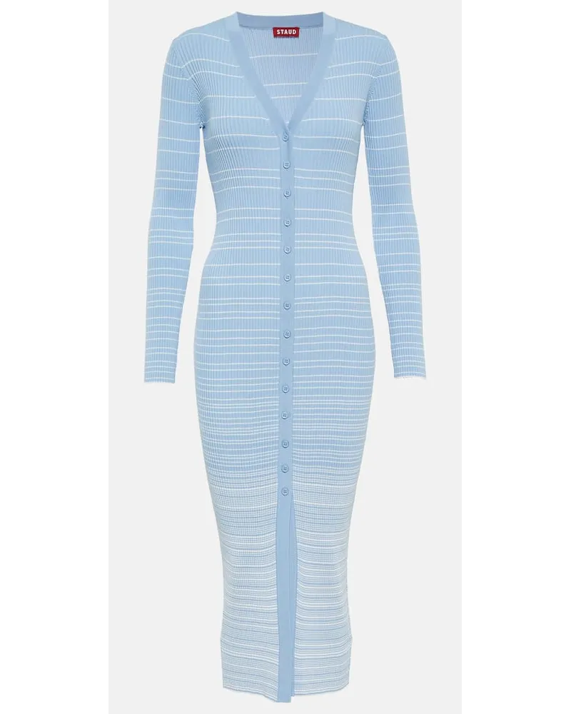 STAUD Abito midi Shoko cardigan Blu