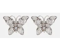 Orecchini Fireworks Butterfly in oro bianco 18kt con diamanti