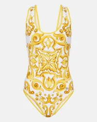 Dolce & Gabbana Costume intero Majolica Multicolore