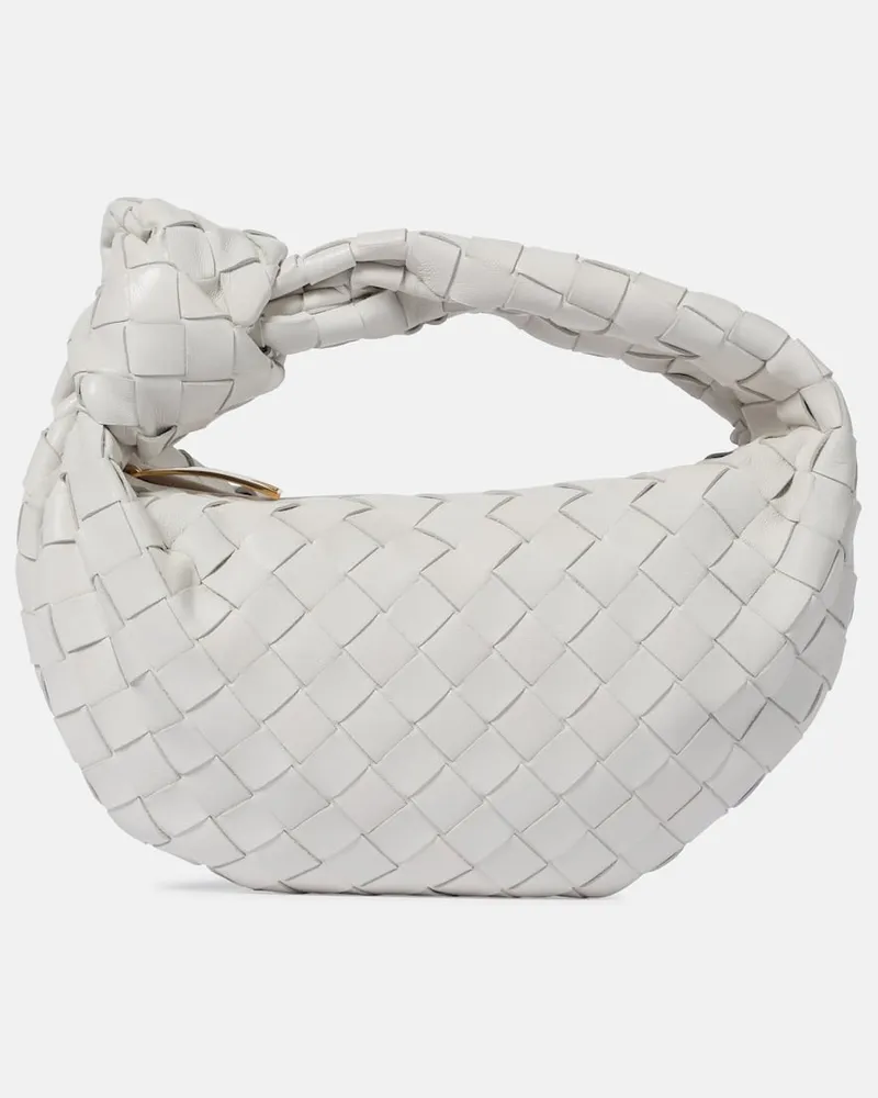 Bottega Veneta Borsa Jodie Mini in pelle Bianco