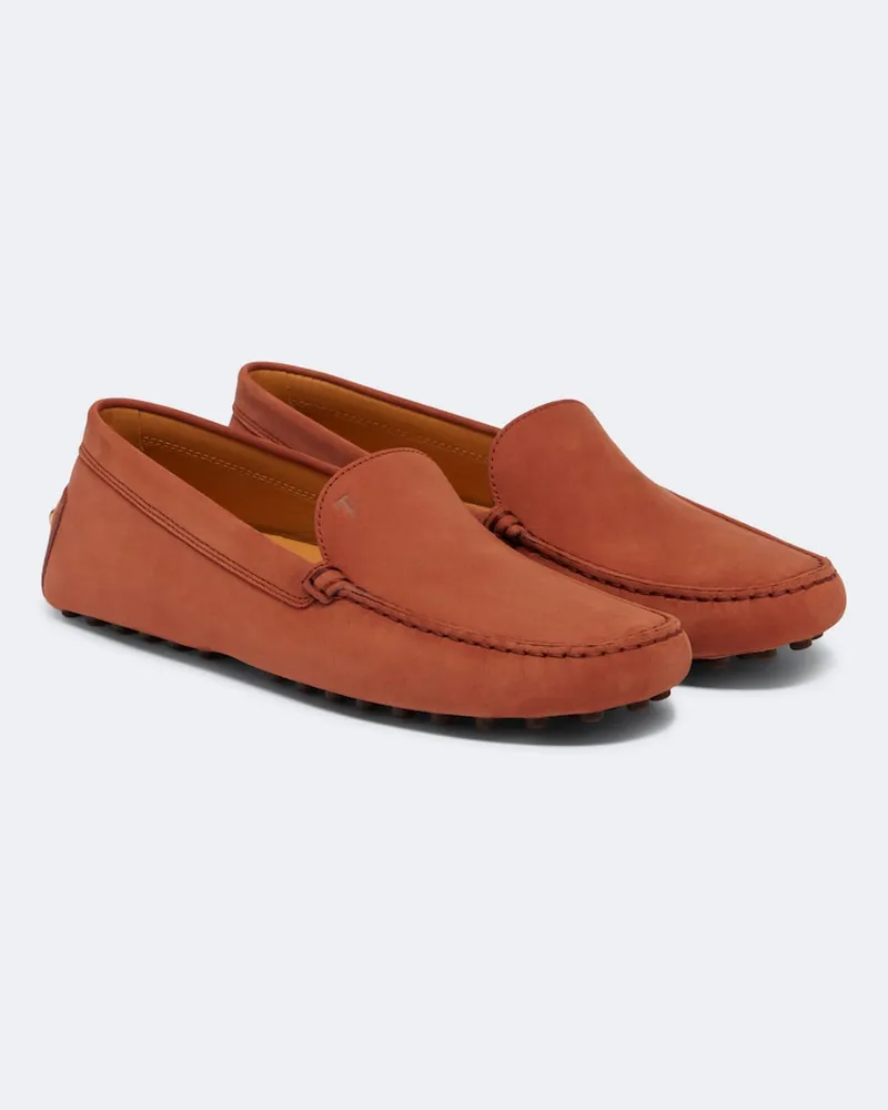 TOD'S Mocassini Gommino in suede Marrone