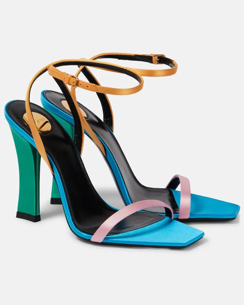 Saint Laurent Sandali Dominique 110 in crÃªpe di raso Multicolore
