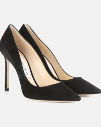 Jimmy Choo Pumps Romy 100 in suede Nero