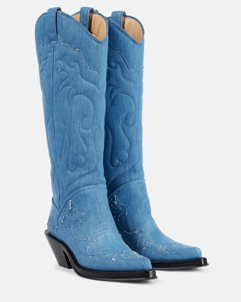 Gabriela Hearst Stivali texani Capitana Blu