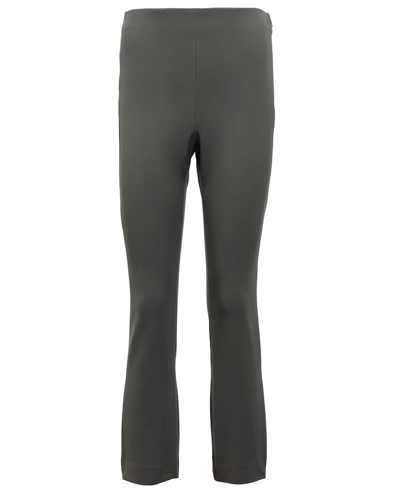 Vince Pantaloni in misto cotone a vita alta Grigio