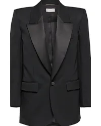 Saint Laurent Blazer monopetto in lana Nero