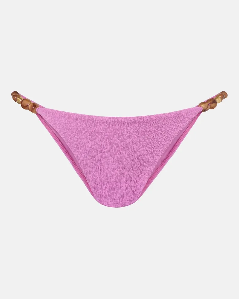 ViX Slip bikini Firenze Kiana con perline Rosa