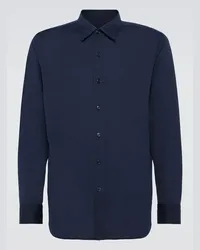 Brioni Camicia in cotone Blu