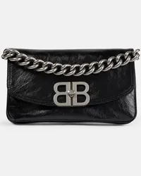 Balenciaga Borsa a spalla BB Soft Small Flap in pelle Nero