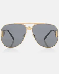 Versace Occhiali da sole aviator Medusa Biggie Oro