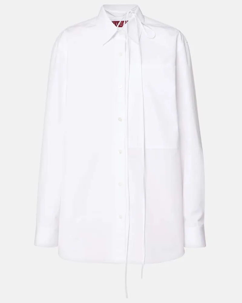 Gucci Camicia in popeline di cotone Bianco