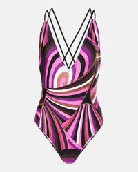 Emilio Pucci Costume intero Orchidee Rosa