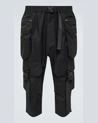 Junya Watanabe Pantaloni cargo in gabardine Nero