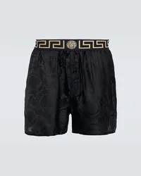 Versace Boxer Barocco in twill Nero