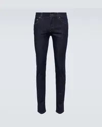 Dolce & Gabbana Jeans slim con logo Blu