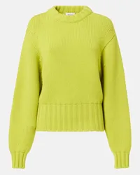 Alexander McQueen Pullover in misto lana e cashmere Giallo