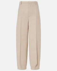 Loro Piana Pantaloni Dylan in misto lana Beige