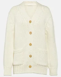 The Row Cardigan Evesham in lana Neutro