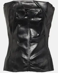 Rick Owens Top di jeans a fascia Nero