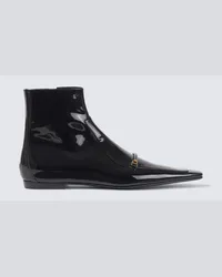 Saint Laurent Stivali Milton in vernice Nero