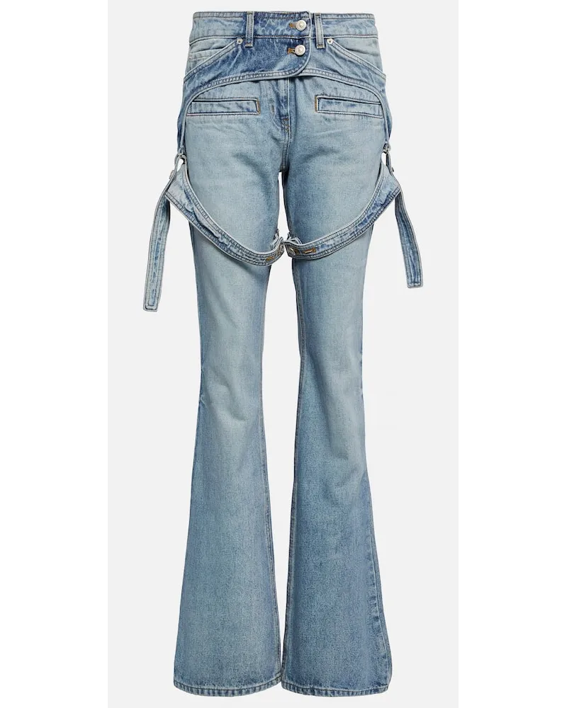 Courrèges CourrÃ¨ges Jeans bootcut a vita media Blu
