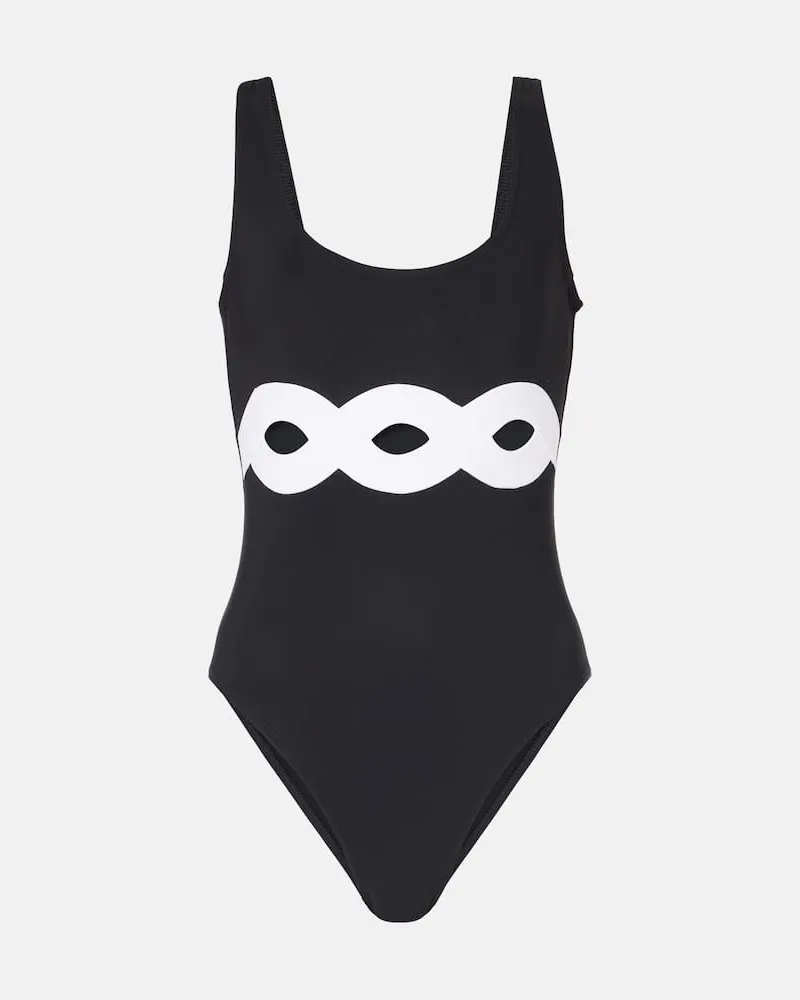 Karla Colletto Costume intero con cut-out Nero