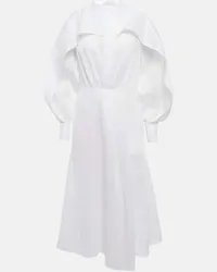 Jil Sander Abito chemisier in cotone Bianco