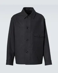 Christophe Lemaire Camicia in misto lana Nero