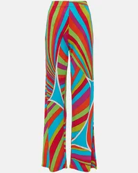 Emilio Pucci Pantaloni regular Iride con stampa Multicolore