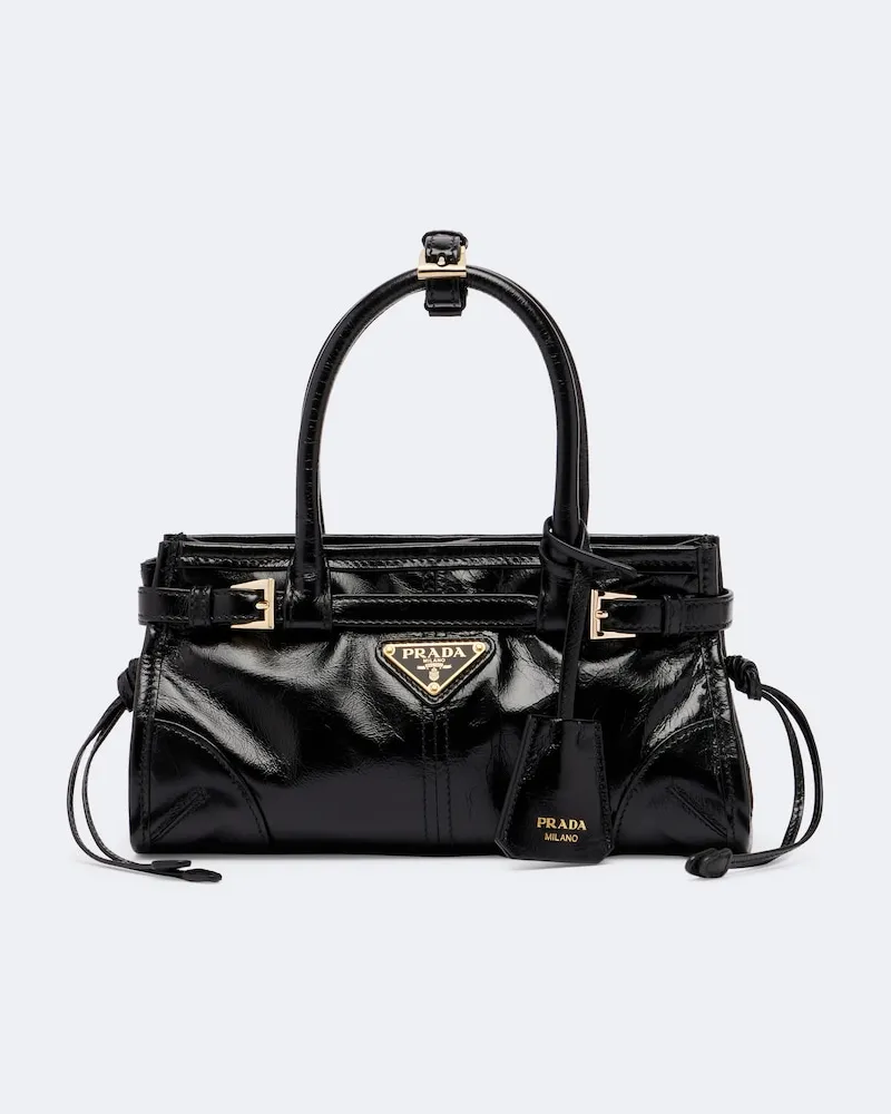 Prada Borsa a mano Bonnie Mini in pelle Nero