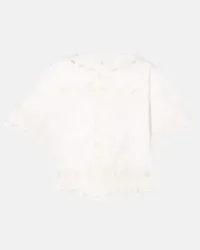 Isabel Marant Top cropped Parissa in cotone Bianco