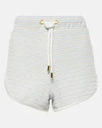 Nina Ricci Shorts in spugna di misto cotone a righe Multicolore