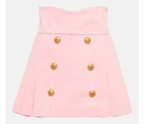 Balmain Minigonna in cotone Rosa