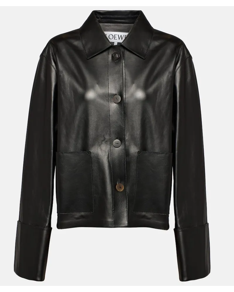 Loewe Giacca in pelle Nero