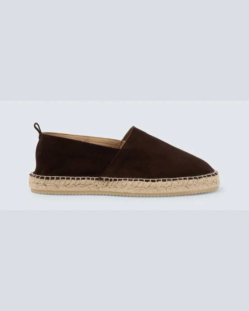 Frescobol Carioca Espadrillas Helio in suede Marrone