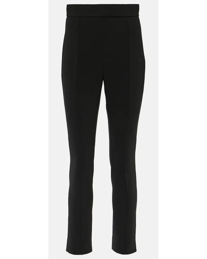 Carolina Herrera New York Pantaloni slim a vita alta Nero