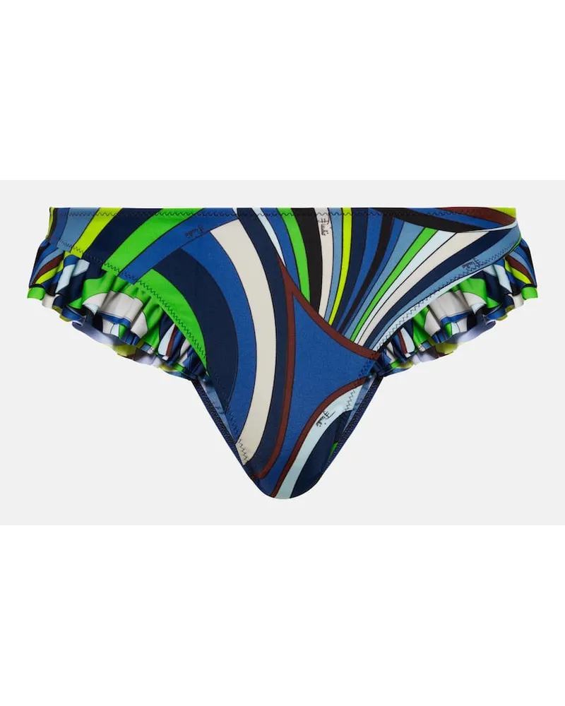 Emilio Pucci Slip bikini Iride con stampa Multicolore