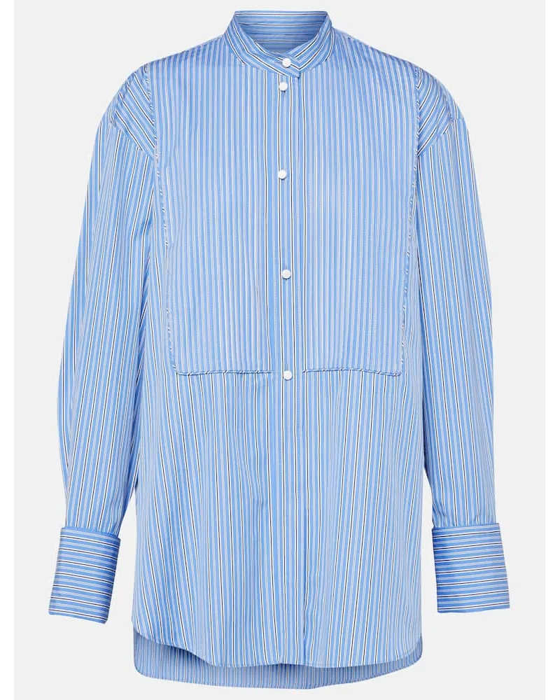 Isabel Marant Camicia in cotone con volant Blu