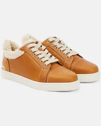 Christian Louboutin Sneakers Vierissima in shearling Marrone